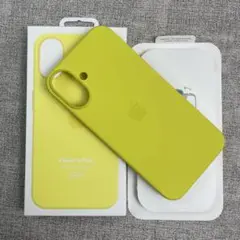 「新品未使用」iPhone 16 Plus シリコンケース イエロー