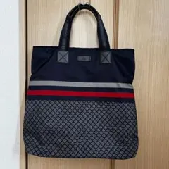 *中古品*GUCCI グッチ ディアマンテ シェリー ナイロン トート バッグ