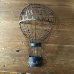 アンティーク風気球型ウォールデコ★PARIS