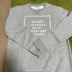 BANKS JOURNAL  トレーナー　グレーM➕黒Lサイズ　セット売り