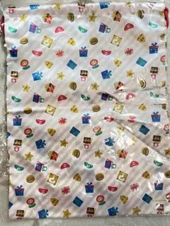 SUPER MARIO スーパーマリオハッピーホ リデー柄巾着