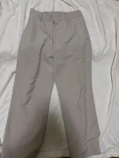 古着　ベージュ ゴム入り スラックス