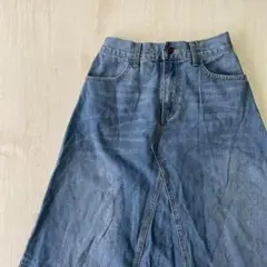 A4681 Re:EDIT デニム ロングスカート フレア 古着 ふるじょ 大人