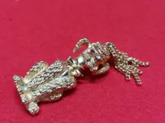 【ヴィンテージ】　プードル　ブローチ