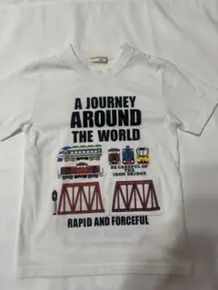 ★美品★NAUGHTY COMPANY Tシャツ 120 知育仕掛け　列車