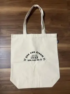 ⭐️新品未使用VANシンプルアイボリーキャンバストートバッグ