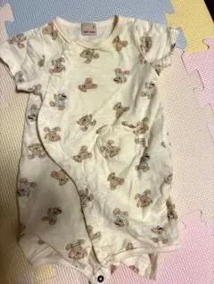 プティマイン＊クマ柄ロンパース 50-70サイズ
