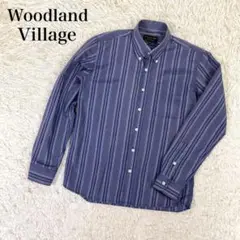 ◯Woodland Village 長袖シャツ ストライプ Mサイズ