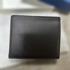 レザー製 二つ折り財布 茶色　ニコル