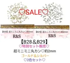 【B28＆B29】特別セット♡超ミニミニ丸カン♥約2mm♥2色セット