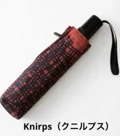 【美品】クニルプスKnirps自動開閉 晴雨兼用傘TS220NUNO葉っぱ6本骨