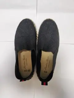 Hawkins刺繍入り黒スリッポン 40サイズ　24.5センチ