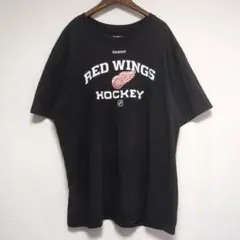 Reebok RED WINGS HOCKEY Tシャツ ブラック 2XLサイズ