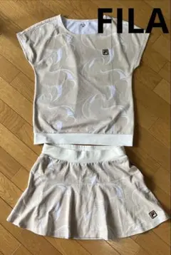フィラ　テニスウェア　テニスTシャツとテニススコート　上下セット　Ｌ