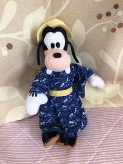 ディズニー グーフィー 浴衣 ぬいぐるみ タグ付き