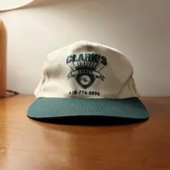90s KC CAPS製 2トーンキャップ 企業ロゴキャップ