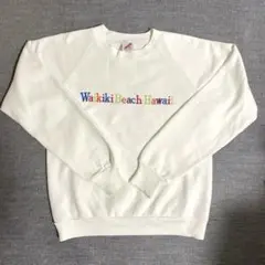 90s USA製 JERZEES スウェットHawaii トレーナー 刺繍入り
