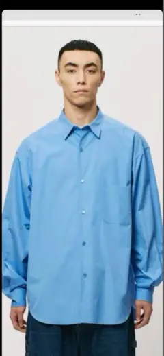 H BALLOON SLEEVE REGULAR COLLAR SHIRT