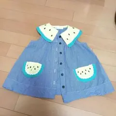 ベイビーチアー　スイカギンガムチュニック　90