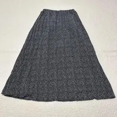エヘカソポ　総柄ロングフレアスカート F　ウエストゴム　a1829