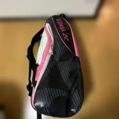 YONEX ピンク ブラック ラケットバッグ