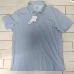 ユニクロ ヒヨクエリポロシャツ XL 半袖 Blue