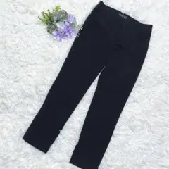 美品✨INDIVI 美脚テーパードパンツ 38 黒 通勤 仕事