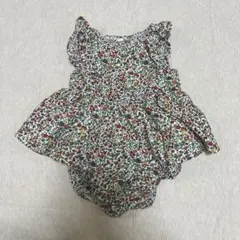 美品　80cm 花柄セットアップ　夏服　ブラウス　ブルマ　トップス　ベビー