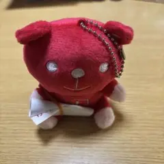 赤いクマちゃんのマスコット