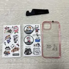 CASEKOO iPhone15/14Plus用ケース クリア 耐衝撃 ピンク