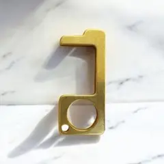 真鍮　ドアオープナー　キーホルダー　抗菌　便利