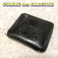 COMME des GARCONS コムデギャルソン 折財布 ドット ブラック