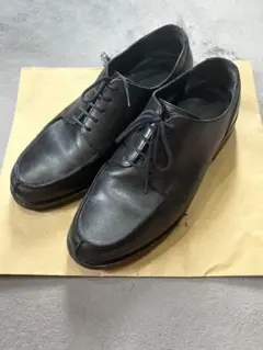 【人気商品】GU レザーナローUチップレザーシューズ　27cm