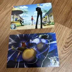 ONE PIECE ワンピース（アニメ） ポストカード2枚☆新品未使用☆