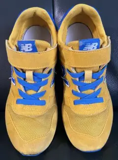 New Balance 21.5cm キッズシューズ イエロー/ブルー