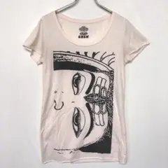 GBSK オリエンタル 古着 インド 女性の神様 フェイスグラフィック Tシャツ
