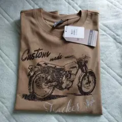カスタムメイド バイクプリント 半袖Tシャツ　新品