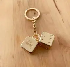 STUSSY METAL DICE KEYCHAIN サイコロ　キーホルダー