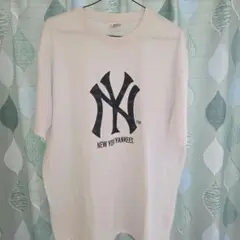 New York Yankees ロゴ Tシャツ ホワイト