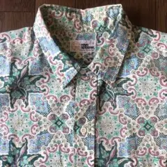 レインスプーナー Reyn Spooner アロハシャツ 緑系 総柄 メンズ