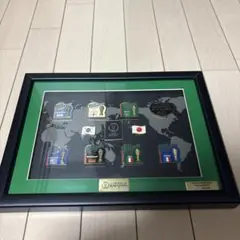 FIFA 日韓ワールドカップ2002 額入り記念ピンバッジ