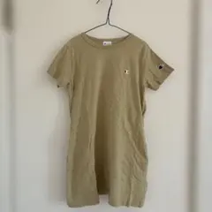 Champion カーキ 半袖ワンピース　130