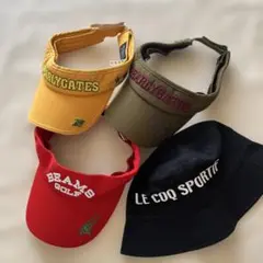 ゴルフバイザー＆ハット4点 パーリーゲイツ　ビームス　ルコック
