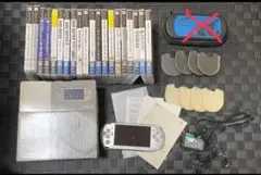 【引越し処分SELL中】PSP 本体(箱、説明書あり)+ソフト ジャンク