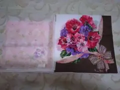 NlNA RICCI 花柄ハンカチ 2枚