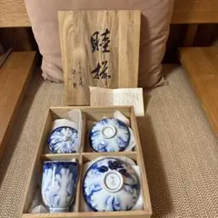 深川製磁 睦揃 碗 湯飲みペア