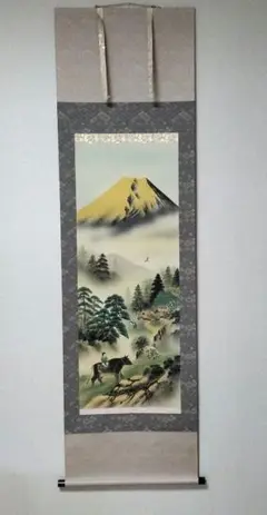 真作/小川香月/郭子儀図/人物図/桐共箱付/布袋屋掛軸HJ-360 真作/小川香月/郭子儀図/人物図/桐共箱付/布袋屋掛軸HJ-360