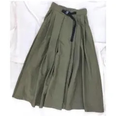 IN THE MARKET／アジャスターベルト付ロングスカート