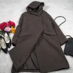 Y5678*最高級☆ジャーナルスタンダード☆極上ウール☆ロングコート☆カーキ