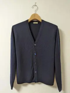 美品 Cruciani クルチアーニ カーディガン Vネック ネイビー 44